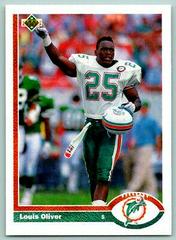 Louis Oliver Football Cards 1991 Upper Deck Prices