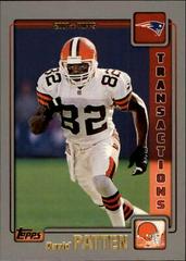 David Patten #37 Football Cards 2001 Topps Prices