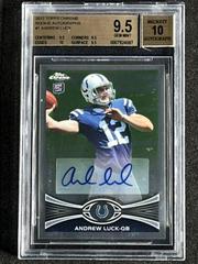 Andrew Luck [Passing Autograph] Football Cards 2012 Topps Chrome Prices