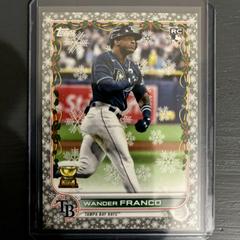Wander Franco [Silver Metallic] #WHA-WF Baseball Cards 2022 Topps Holiday Autographs Prices