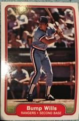 Bump Wills #334 Baseball Cards 1982 Fleer Prices