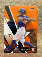Jose Altuve [Orange Refractor] #73 Baseball Cards 2018 Topps Finest Prices