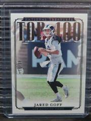 Jared Goff Football Cards 2018 National Treasures Top 100 Collection Prices