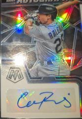 Cal Raleigh [Holo] Baseball Cards 2022 Panini Mosaic Rookie Autographs Prices