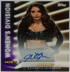 Aliyah [Purple] #A-AL Wrestling Cards 2021 Topps WWE Women's Division Autographs Prices