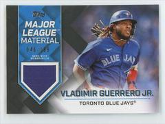 Vladimir Guerrero Jr. [Black] Baseball Cards 2022 Topps Major League Material Relics Prices