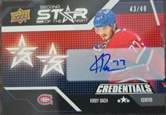 Kirby Dach #2S-9 Hockey Cards 2022 Upper Deck Credentials 2nd Star Of The Night Autograph Prices