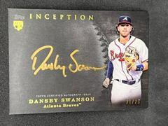 Dansby Swanson [Autograph Blue] Baseball Cards 2017 Topps Inception Prices