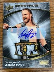 Hangman Adam Page [Autograph Memorabilia Dark] Wrestling Cards 2021 Upper Deck AEW Spectrum Prices