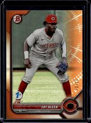 Jay Allen [Orange Foil] #BPPF-114 Baseball Cards 2022 Bowman 1st Edition Prices