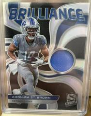 Amon Ra St. Brown #BRL-AST Football Cards 2022 Panini Spectra Brilliance Prices
