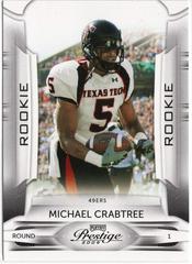 Michael Crabtree [College] #174 Football Cards 2009 Playoff Prestige Prices