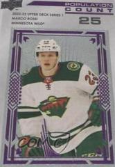 Marco Rossi [25] #PC-10 Hockey Cards 2022 Upper Deck Population Count Prices