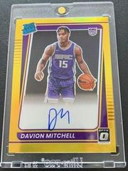 Davion Mitchell [Gold Signature] Basketball Cards 2021 Panini Donruss Optic Prices