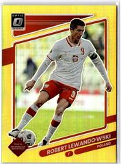Robert Lewandowski [Optic Gold] Soccer Cards 2021 Panini Donruss Road to Qatar Prices