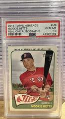 Mookie Betts #MB Baseball Cards 2014 Topps Heritage Real One Autographs Prices