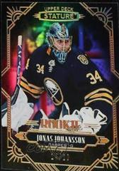 Jonas Johansson [Black] Hockey Cards 2020 Upper Deck Stature Prices