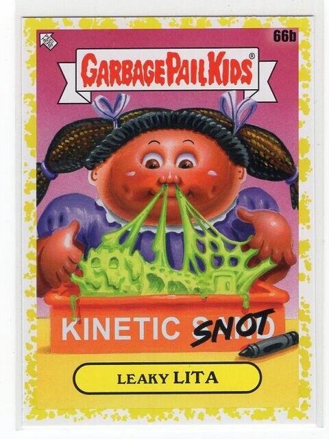 Leaky Lita [Yellow] #66b Garbage Pail Kids at Play