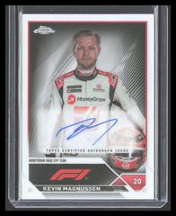 Kevin Magnussen [Orange Refractor] #CAC-KM Racing Cards 2023 Topps Chrome Formula 1 Autograph Prices