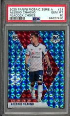 Alessio Cragno [Choice Peacock Mosaic] Soccer Cards 2020 Panini Mosaic Serie A Prices