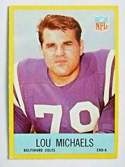 Lou Michaels #22 Football Cards 1967 Philadelphia Prices