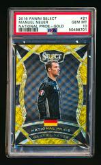 Manuel Neuer [Gold] Soccer Cards 2016 Panini Select National Pride Prices
