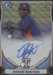 Chris Bostick [Chrome Black Wave Refractor] #CBO Baseball Cards 2014 Bowman Prospect Autograph Prices