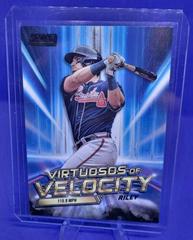 Austin Riley [Black] #VV-18 Baseball Cards 2023 Stadium Club Virtuosos of Velocity Prices