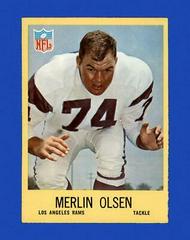 Merlin Olsen Football Cards 1967 Philadelphia Prices