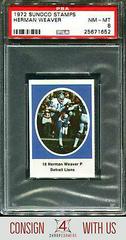 Herman Weaver Football Cards 1972 Sunoco Stamps Prices