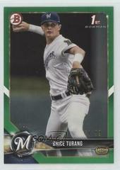 Brice Turang [Green] Baseball Cards 2018 Bowman Draft Prices