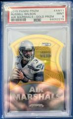 Russell Wilson [Gold Prizm] #AM11 Football Cards 2015 Panini Prizm Air Marshals Prices