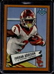 Jordan Addison [Orange] Football Cards 2022 Bowman Chrome University 1952 Prices