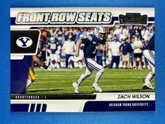 Zach Wilson #11 Football Cards 2021 Panini Contenders Draft Picks Front Row Seats Prices