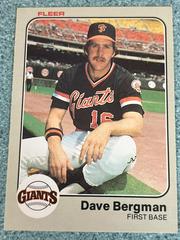 Dave Bergman #253 Baseball Cards 1983 Fleer Prices
