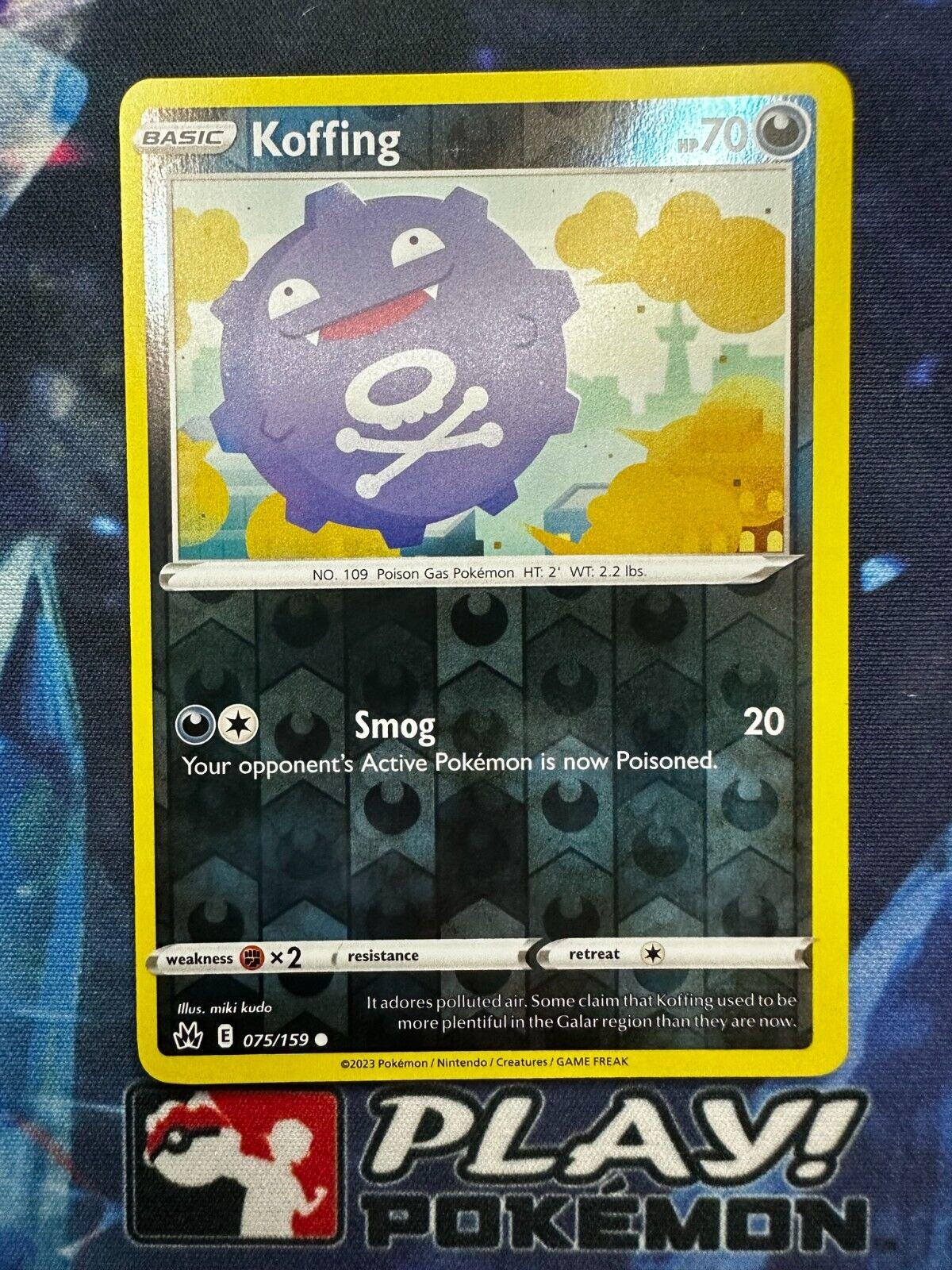 Koffing [Reverse Holo] #75 Pokemon Crown Zenith