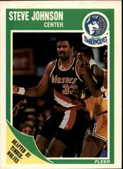 Steve Johnson #92 Basketball Cards 1989 Fleer Prices