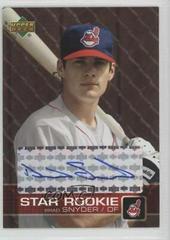 Brad Snyder [Autograph] #P11 Baseball Cards 2003 Upper Deck Prospect Premieres Prices