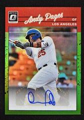 Andy Pages [Lime Green] Baseball Cards 2023 Panini Donruss Optic Retro 1990 Signatures Prices