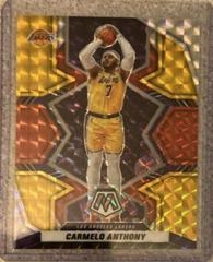 Carmelo Anthony [Choice Fusion Red Yellow] #2 Basketball Cards 2021 Panini Mosaic Prices