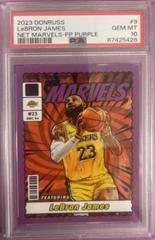 LeBron James [Purple] #9 Basketball Cards 2023 Panini Donruss Net Marvels Prices