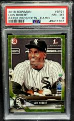 Luis Robert [Camo] Baseball Cards 2018 Bowman Paper Prospects Prices
