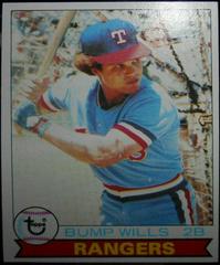 Bump Wills [Rangers] #369 Baseball Cards 1979 Topps Prices