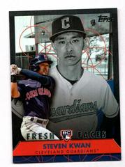 Steven Kwan [Black] Baseball Cards 2022 Topps Fresh Faces Prices
