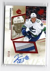 Andrei Kuzmenko [Patch] Hockey Cards 2022 SPx Rookie Autographs Prices
