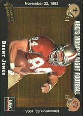 Brent Jones Football Cards 1993 Action Packed Monday Night Football Prices