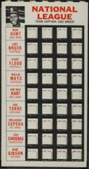 Lou Brock Baseball Cards 1967 Topps Punch Outs Prices