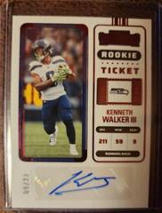 Kenneth Walker III [Red] #126 Football Cards 2022 Panini Zenith Contenders Rookie Ticket Autographs Prices