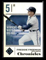 Freddie Freeman [Holo Gold] #4 Baseball Cards 2018 Panini Chronicles Prices