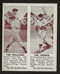 Ted Williams, Joe Cronin Baseball Cards 1941 Double Play Prices